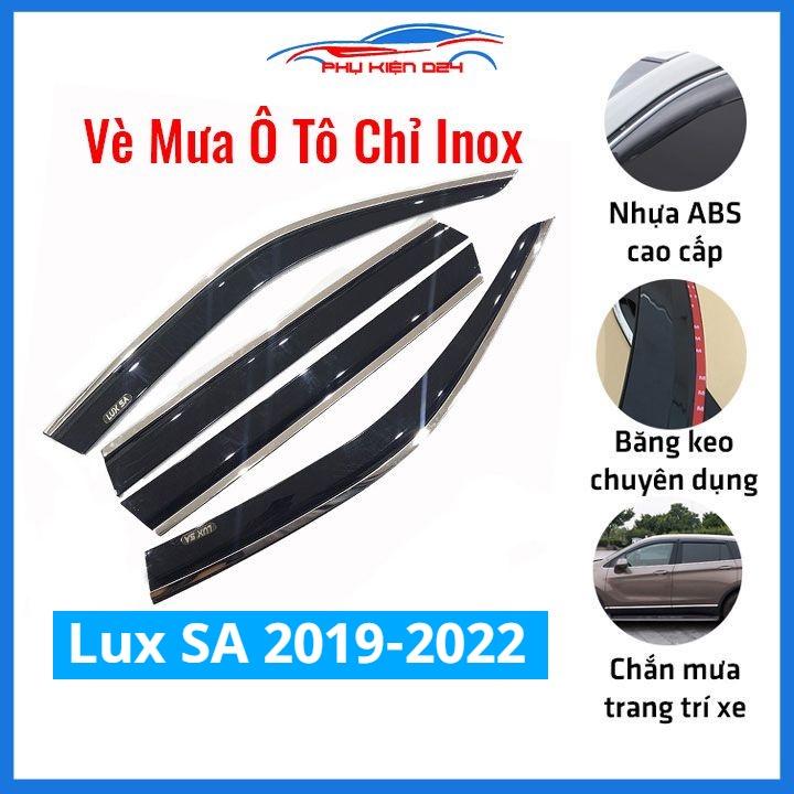 Vè che mưa cho xe ô tô Vinfast Lux SA 2019-2020-2021-2022 chỉ inox cao cấp