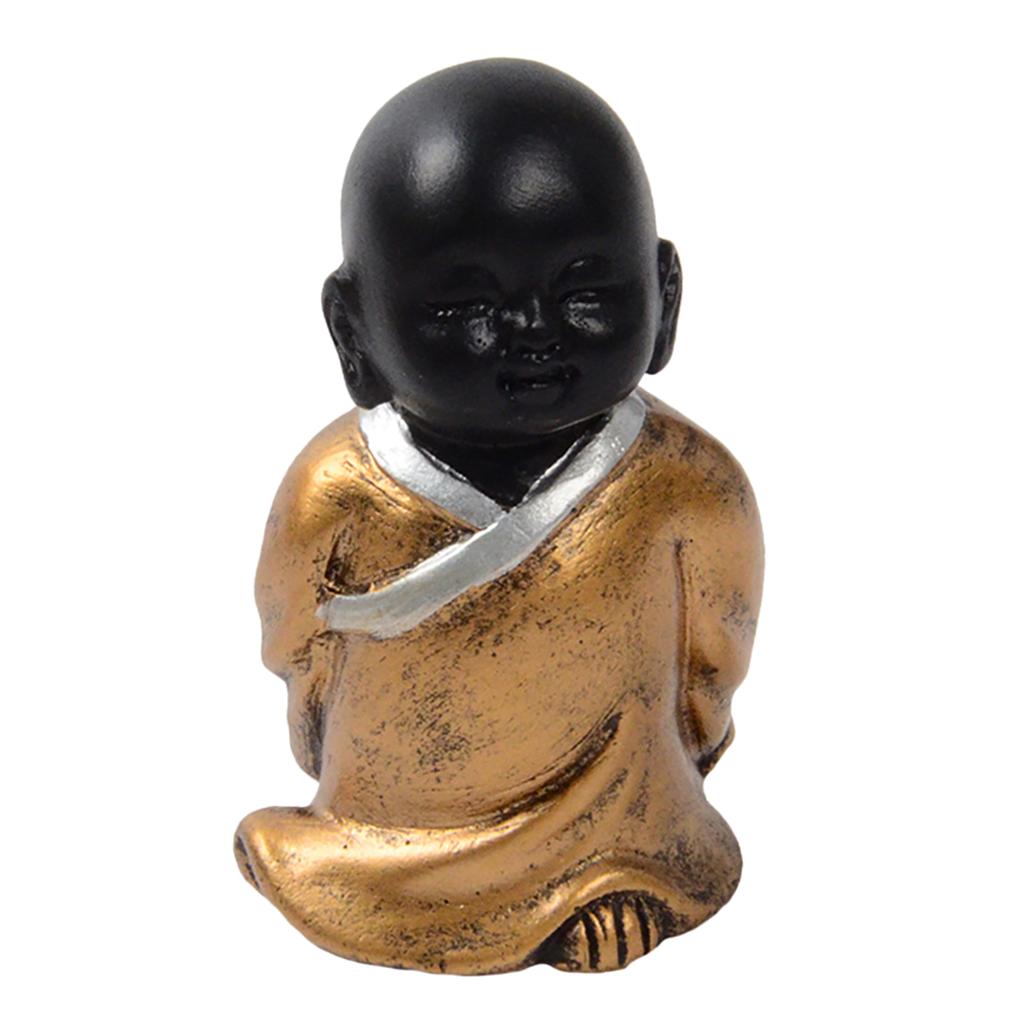 Resin Buddha Statue Monk Figurine Tea pet  Ornaments