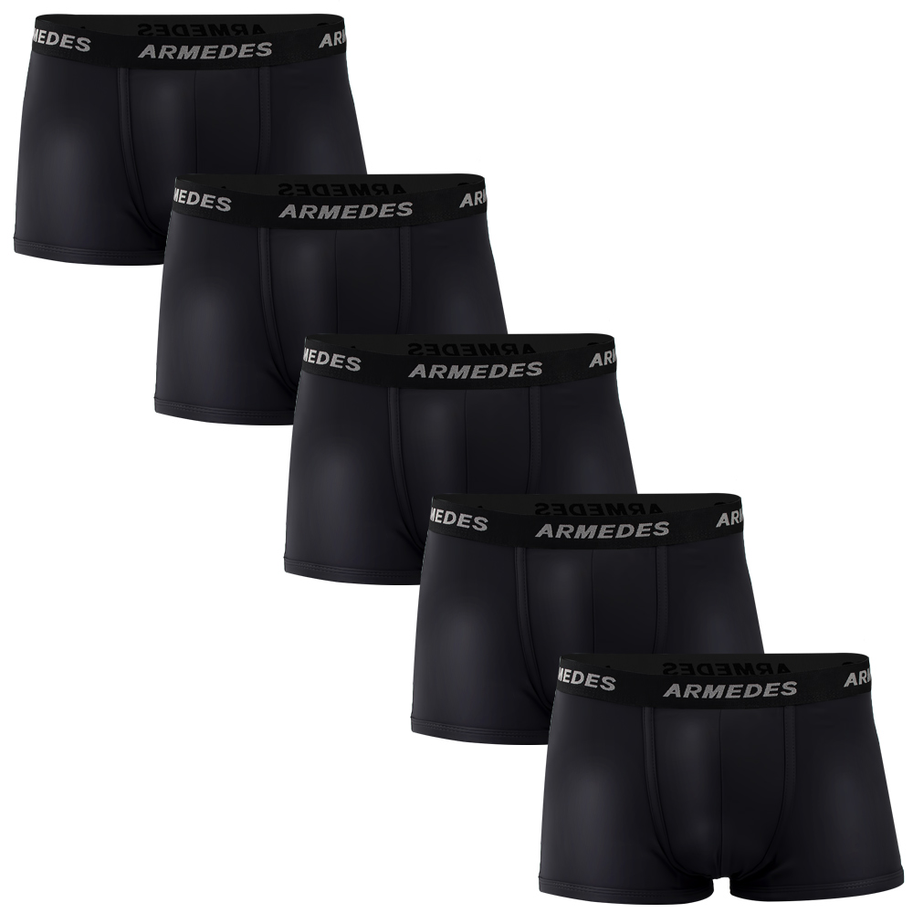 Quần lót nam thun lạnh co giãn 4 chiều kháng khuẩn thông hơi thoáng khí chính hãng ARMEDES 02 - set 5 cái