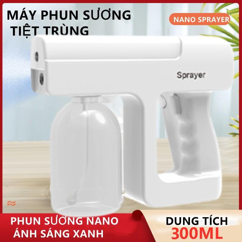 Máy phun khử trùng phun tia sáng xanh cầm tay, máy khử trùng có thể sạc lại không dây