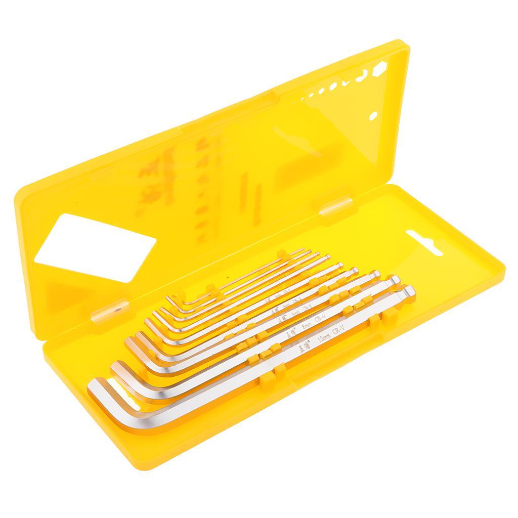 9 Pieces Case Set L-shaped Allen Wrenches
