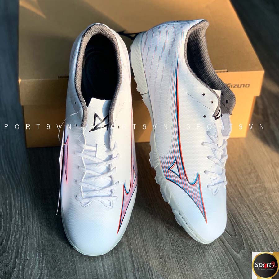 Giày đá bóng Mizuno Alpha α Select AS - P1GD236509 - Xám/Trắng