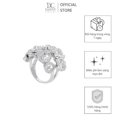 Nhẫn Nữ Bạc 925 Danny Jewelry Xi Bạch Kim KI4GZ026