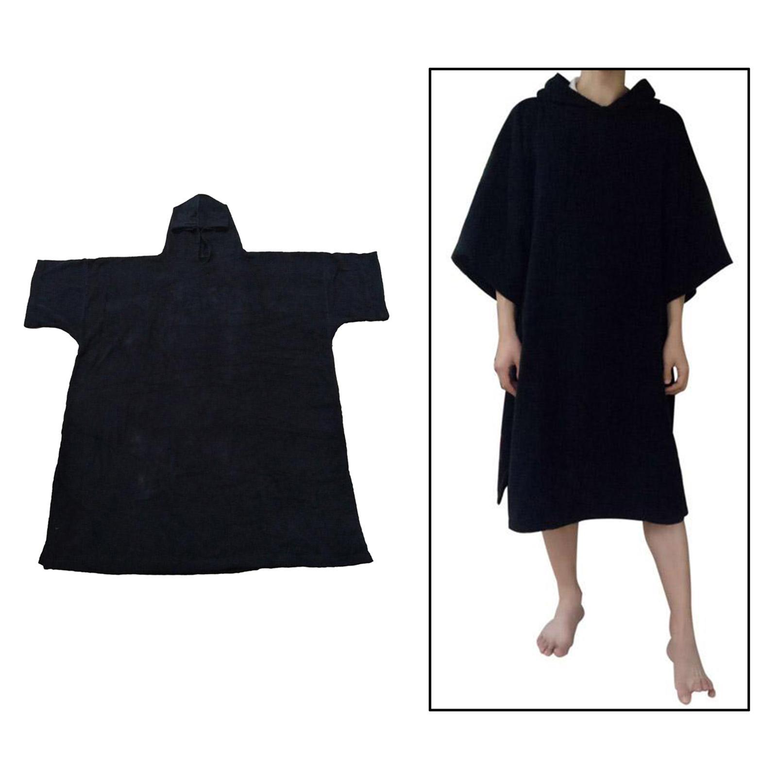 Unisex Changing Drying Coat Robe Towel Surf Poncho Swim Wetsuit