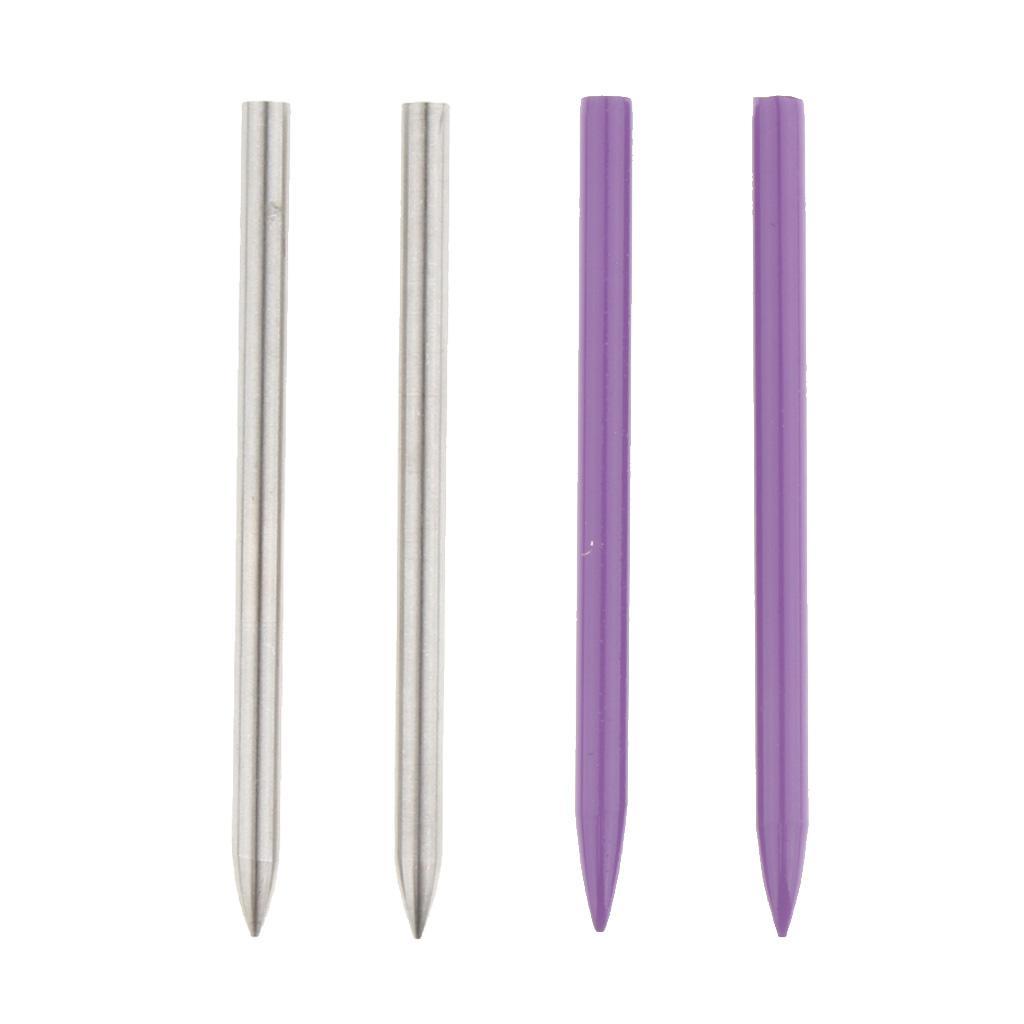 4-Pack Lacing Needles Stainless Steel Paracord Lacing Needles Bracelet Paracord Weaving Tool for Camping Hiking Travel Backpacking Survival