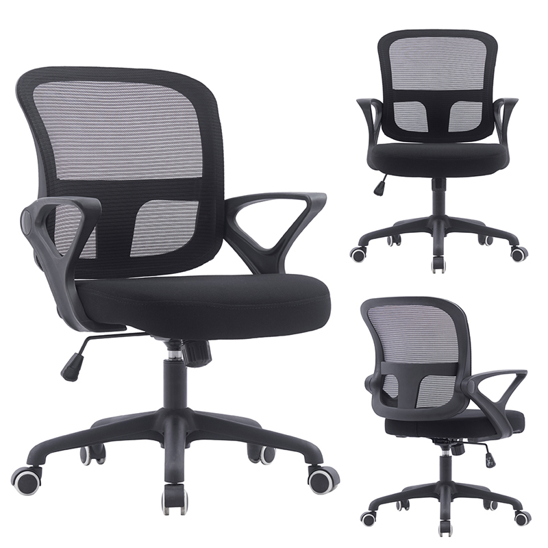 Ghế lưới màu đen cao cấp chân xoay văn phòng làm việc tại nhà nhập khẩu CE4291- Modern Office Chairs Capta at HCM