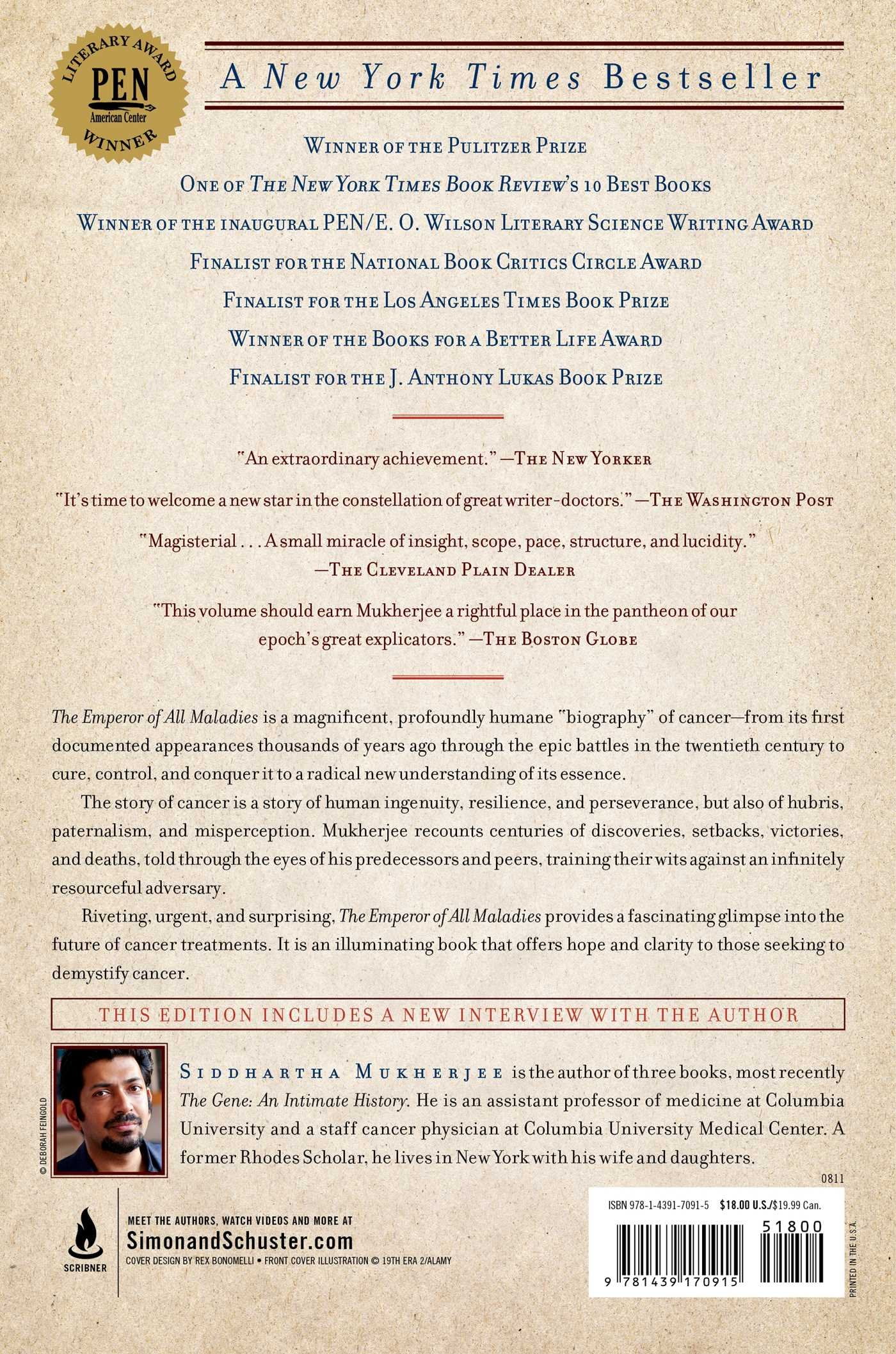 The Emperor of All Maladies: A Biography of Cancer