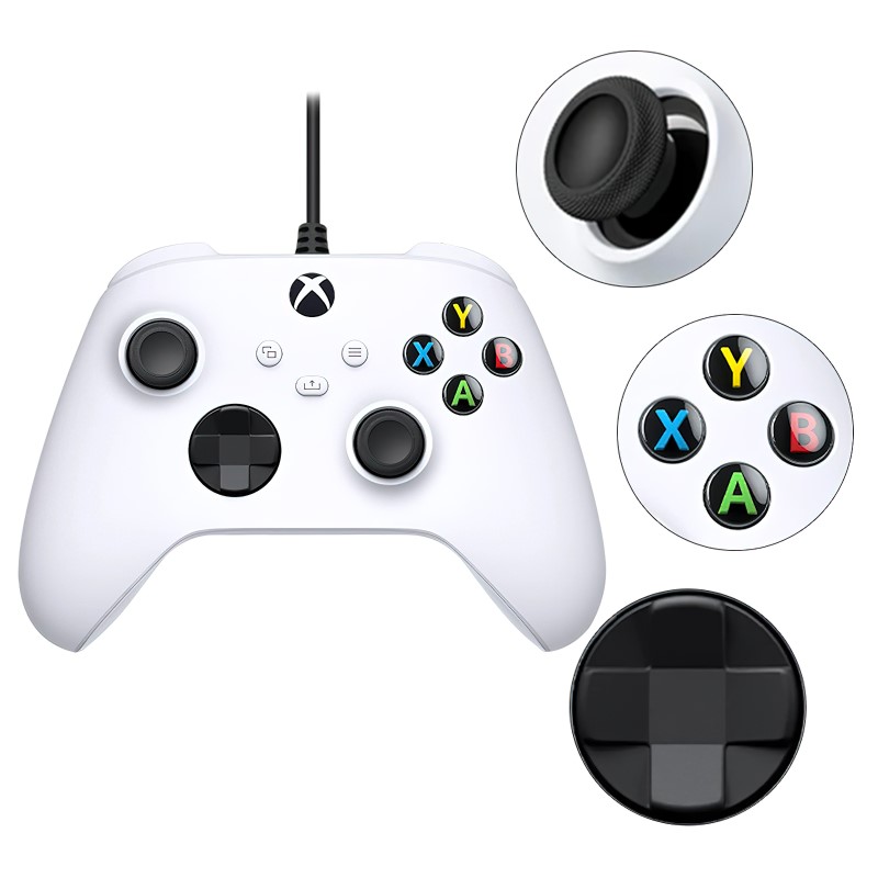 Gamepad  Xbox One X White - cho máy tính, laptop - hàng nhập khẩu