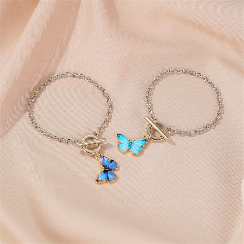 Lắc tay | Lắc tay nữ hình cánh bướm xinh XBL45 - Bảo Ngọc Jewelry