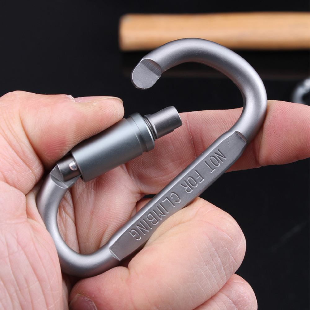 12 Chiếc Móc Khóa Carabiner Dạng D Bằng Hợp Kim Nhôm