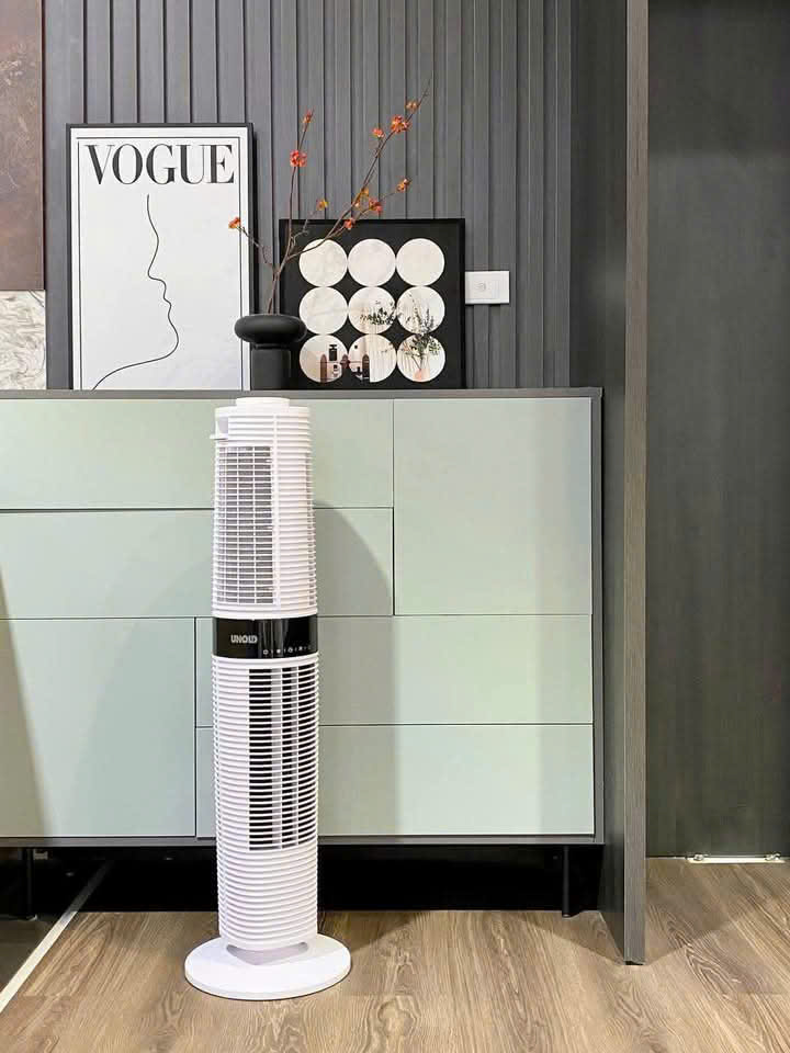 Quạt tháp Unold Super Air Smart Turmventilator 360 màu trắng 86130 Hàng chính hãng