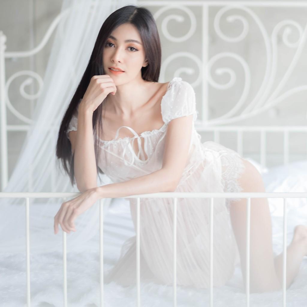Bộ đồ lót nữ sexy xuyên thấu đồ ngủ cosplay màu đen gợi cảm