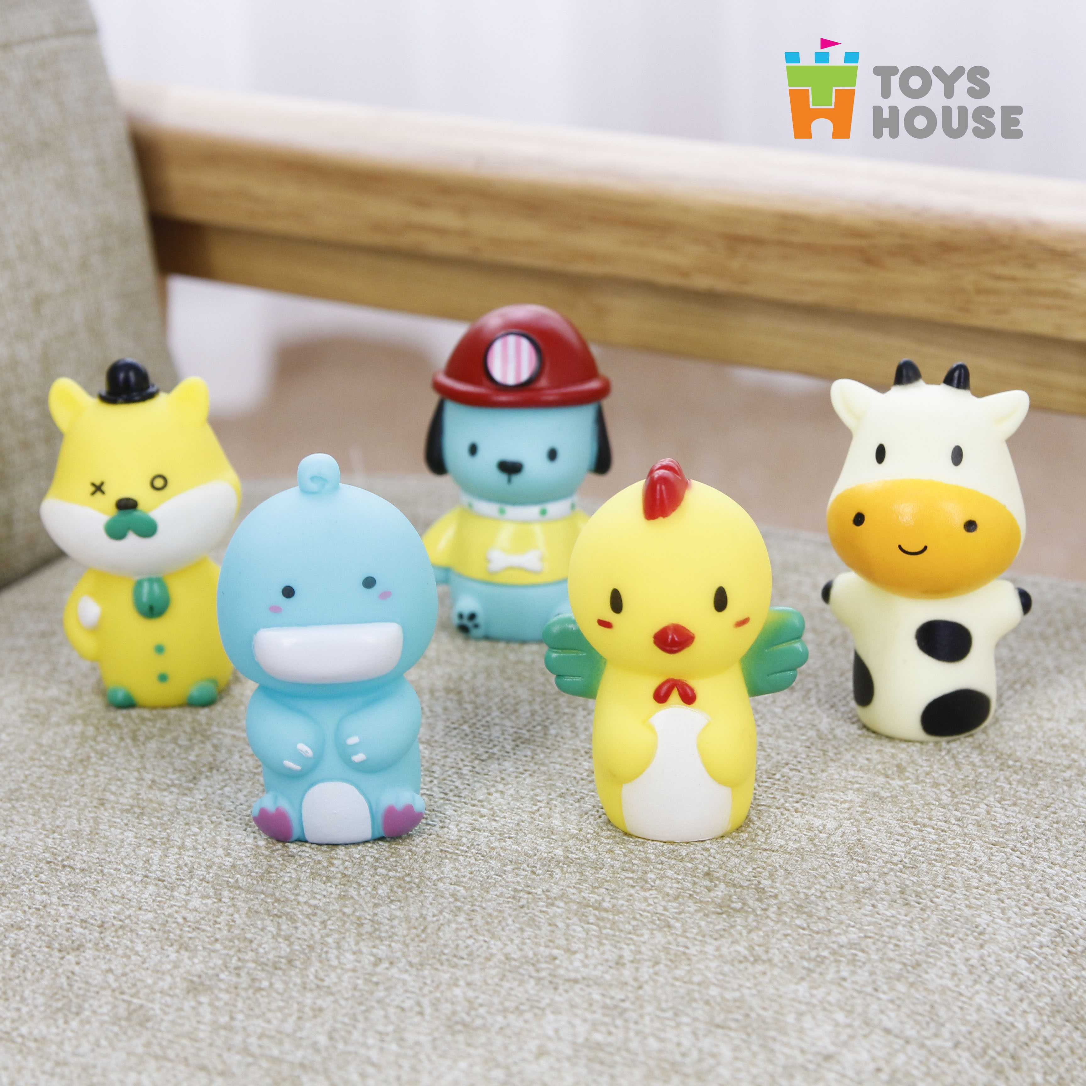 Đồ chơi Rối ngón tay chơi ú òa với bé - Toyshouse - chất liệu cao su mềm - BPA free