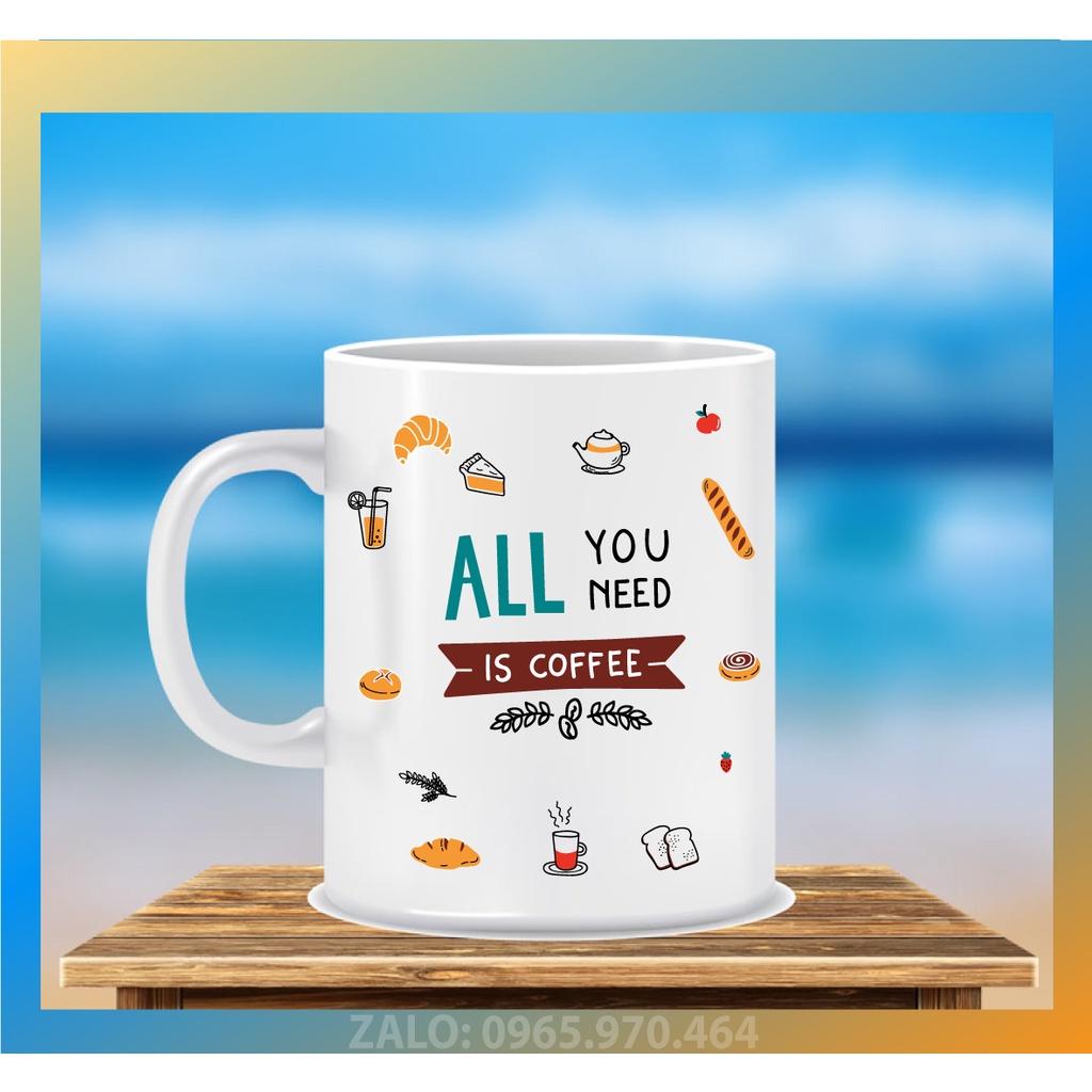 LY SỨ IN HỌA TIẾT ICON ĐỒ ĂN ĐỒ UỐNG ĐẸP - IN HÌNH THEO YÊU CẦU - HÌNH CÁ NHÂN, LỚP HỌC, CÔNG TY