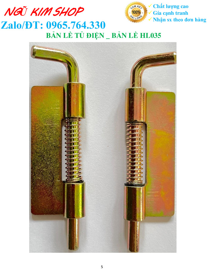 BẢN LỀ TỦ ĐIỆN _ BẢN LỀ HL 035 _ BẢN LỀ LÒ XO