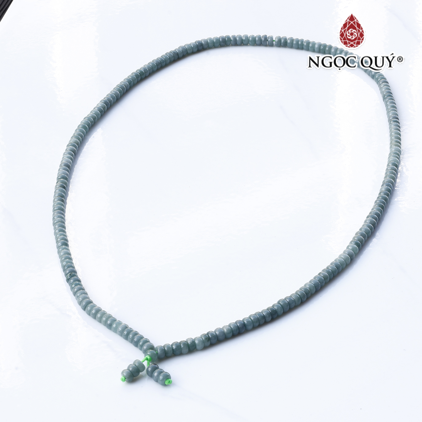 Chuỗi cổ lam ngọc mệnh thủy mộc - Ngọc Quý