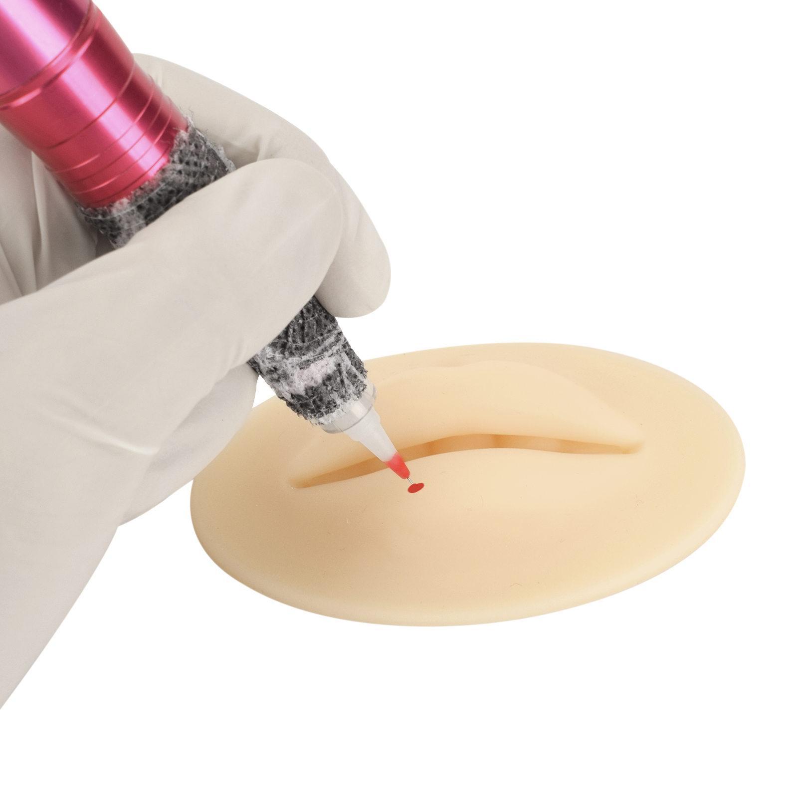 3D Lips Practice Silicone Reusable Fake Skin Multipurpose for Makeup Artists