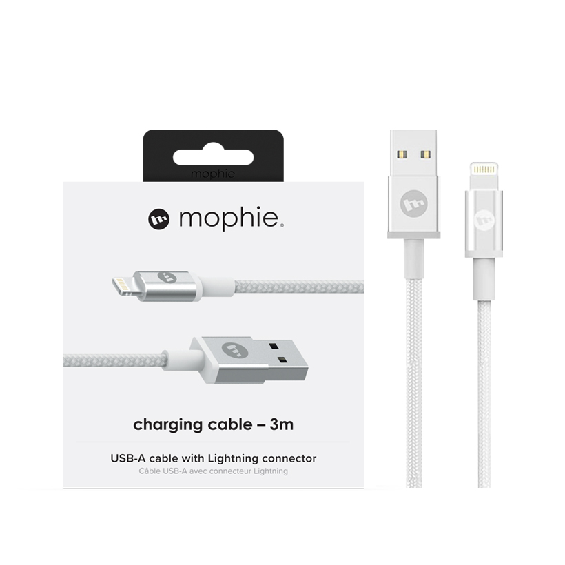 Cáp light ning Mophie 3m - Hàng Chính Hãng