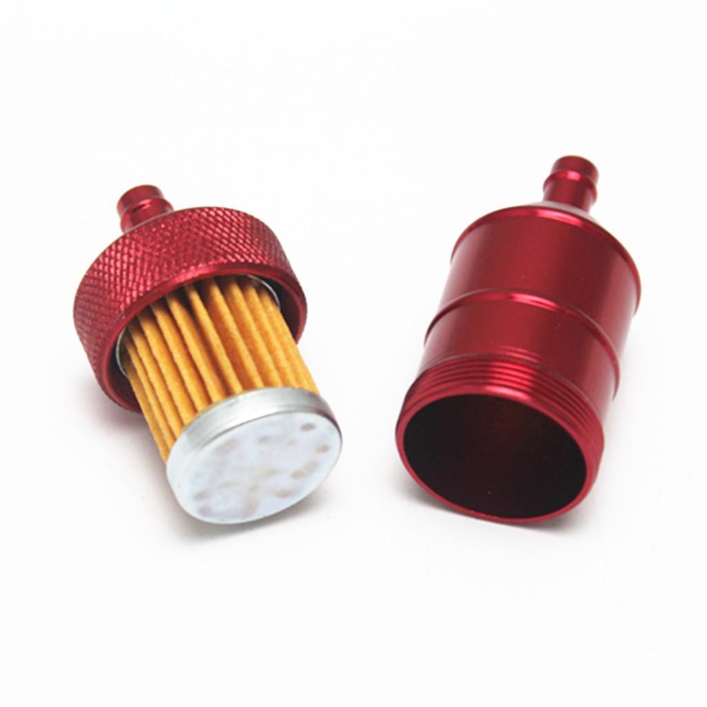 3Pcs 8mm Oil Filter Motorcycle Dirt Bike ATV Quad Inline Oil Gas Fuel Filter