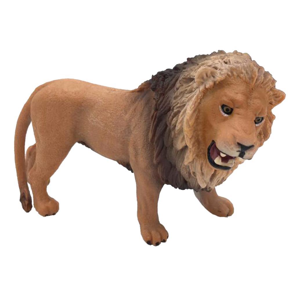 4x Simulation Honey Badger Reindeer Lion Panda Figurine Model Figure Non-toxic