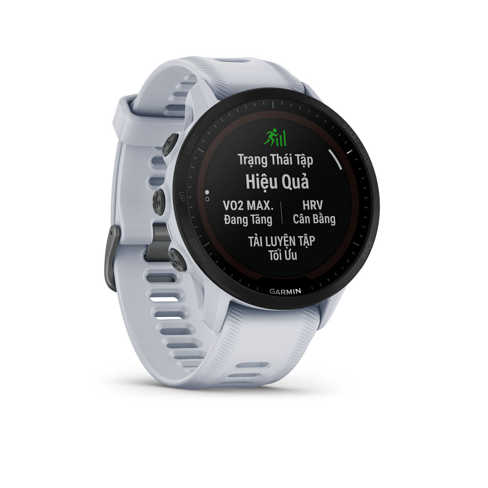 Đồng Hồ Thông Minh Garmin Forerunner 955 Solar (Black/White) - Hàng Chính Hãng