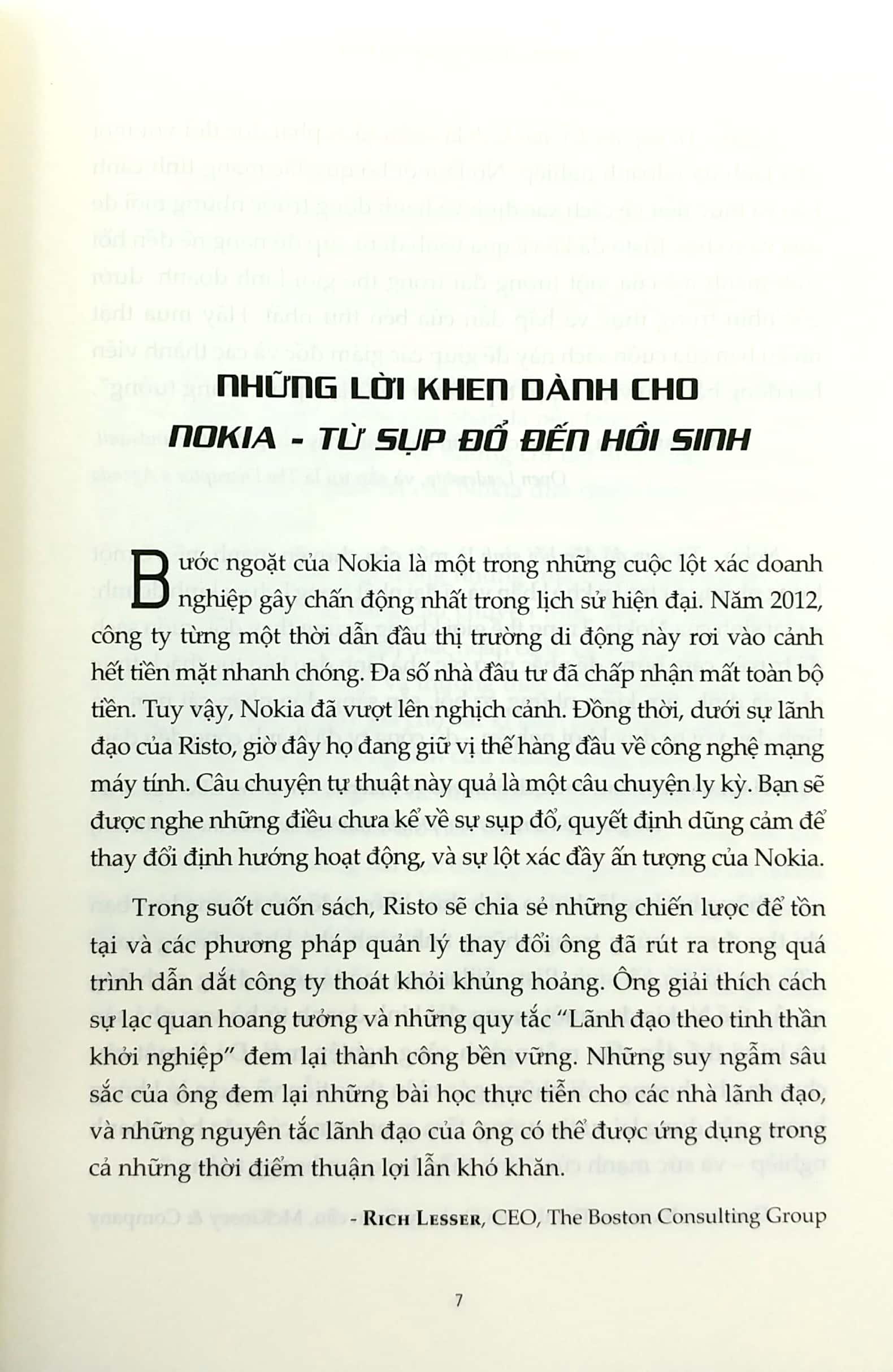 Sách NOKIA - Từ Sụp Đổ Đến Hồi Sinh