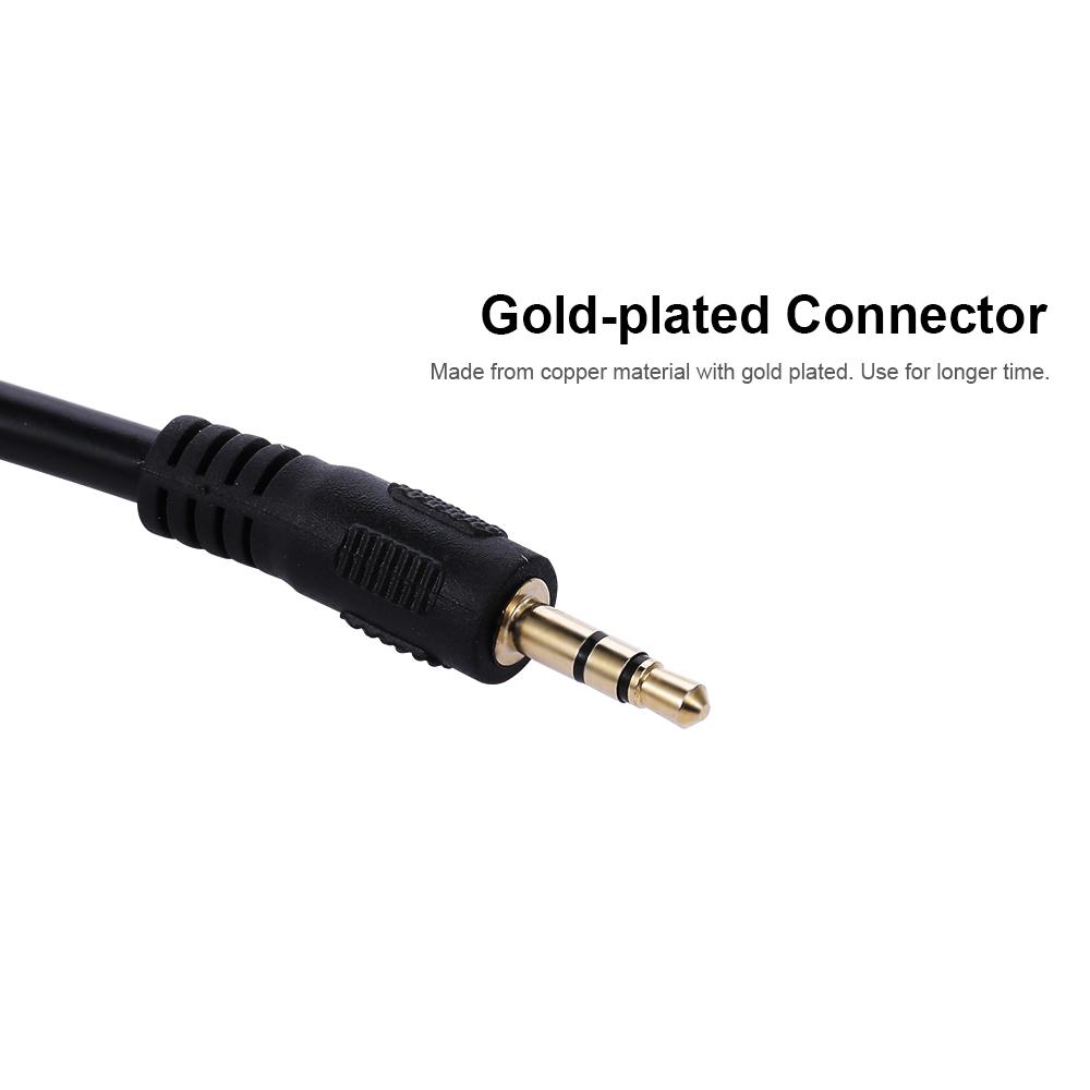 3.5mm to 6.5mm Audio Adapter Cable 3.5mm Male to 6.35mm Female Converter Cable for Microphone/Headphone