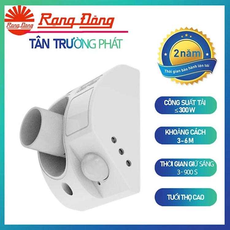 Đui đèn cảm biến chuyển động, cảm biến ánh sáng Rạng Đông Model: ĐCB01.PIR E27/300W bảo hành 1 năm