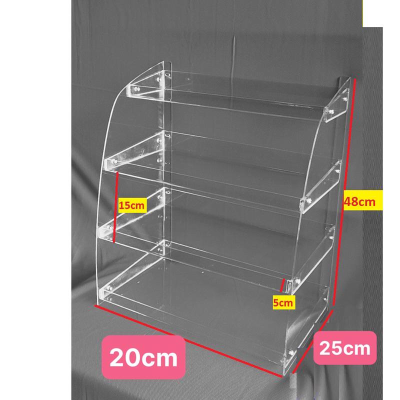 Kệ mica đựng tạp chí, tạp hóa, trưng bày sản phẩm, nhiều kích thước, nhiều màu sắc - Trong suốt