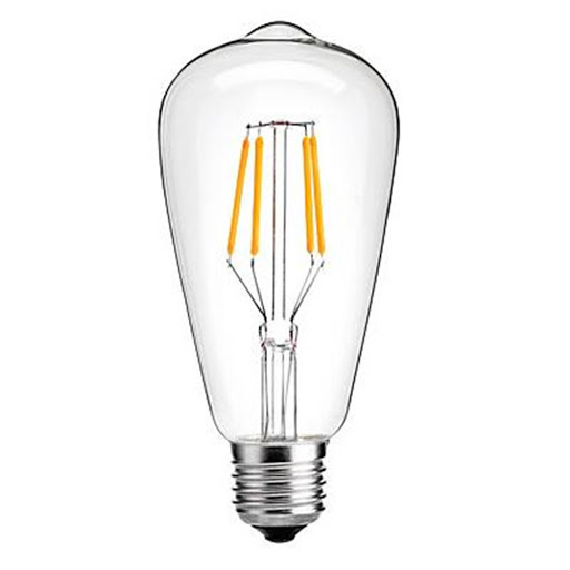 Bộ Combo 5 Bóng Đèn Trang Trí Led Edison 4W Ánh Sáng Vàng dùng cho trang trí nội ngoại thất trong nhà, quán cafe..( bóng dài )