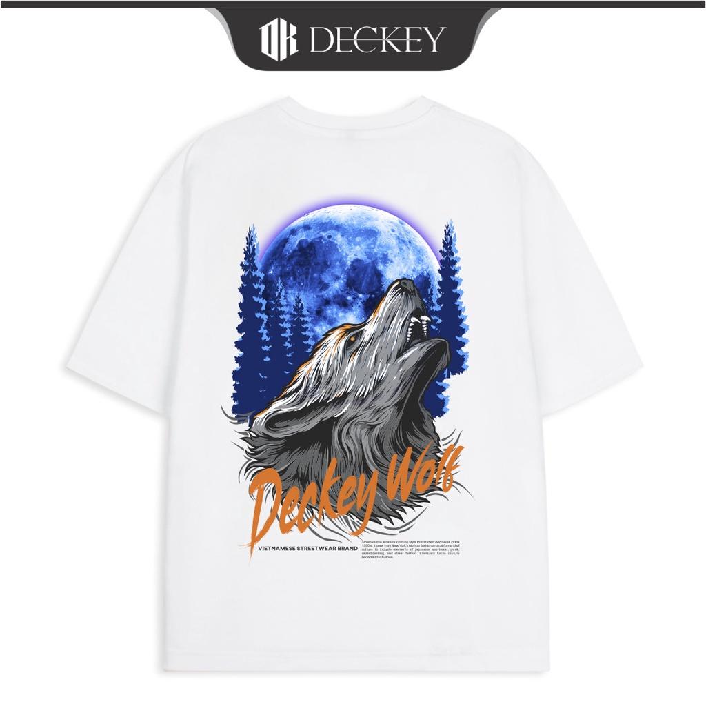 Áo Thun Cotton Unisex Nam Nữ Form Rộng DECKEY WOLF