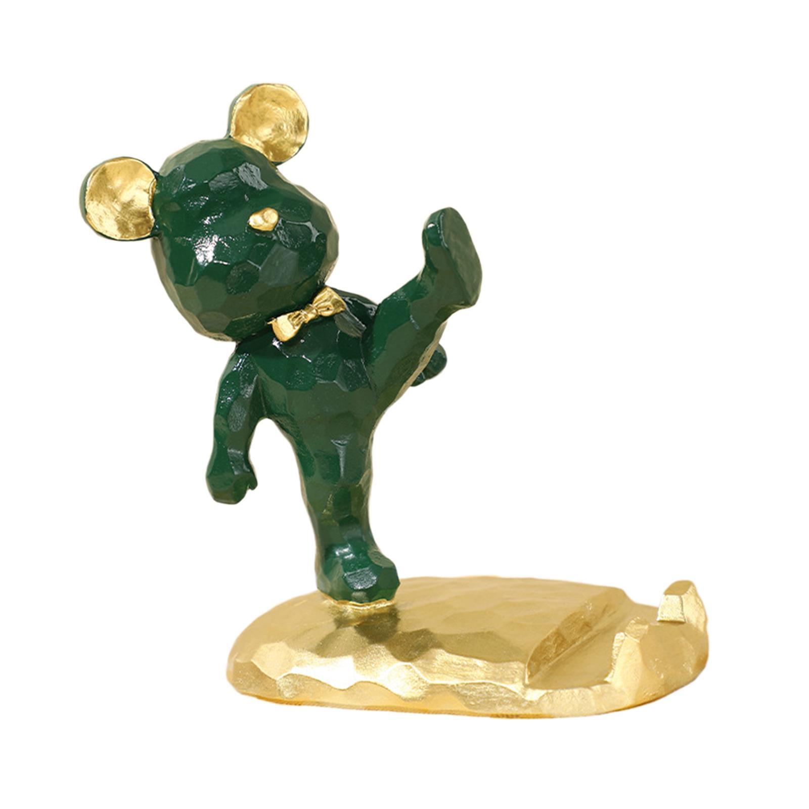 Universal Bear Sculpture Mobile Phone Stand Home Desk