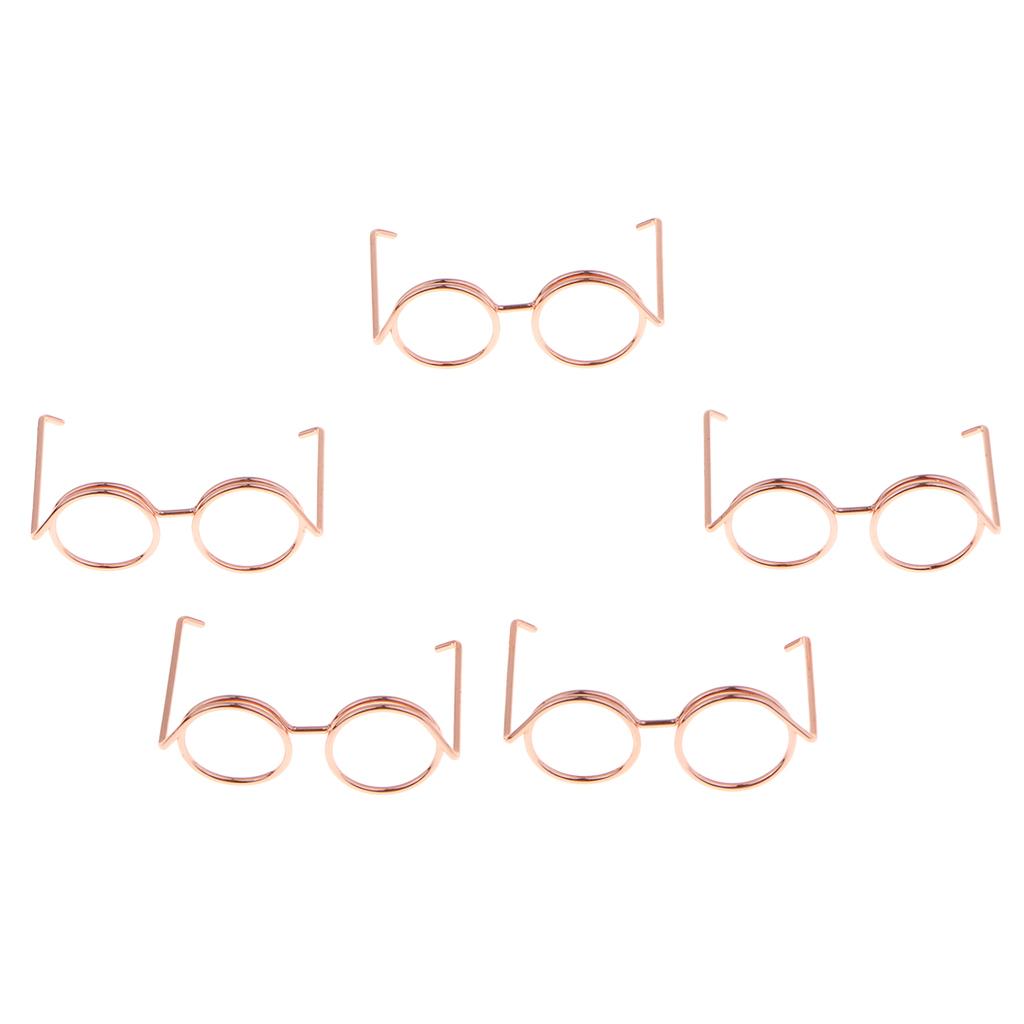 5pcs Eyeglass Shape Paper Clips Suit For Book Marker /Documents Binder Clips /Office Organizer