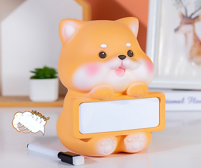 Ống Tiết Kiệm Chó Corgi Bảng Ghi Chú Trang Trí Quà Tặng_ Hàng Chính Hãng