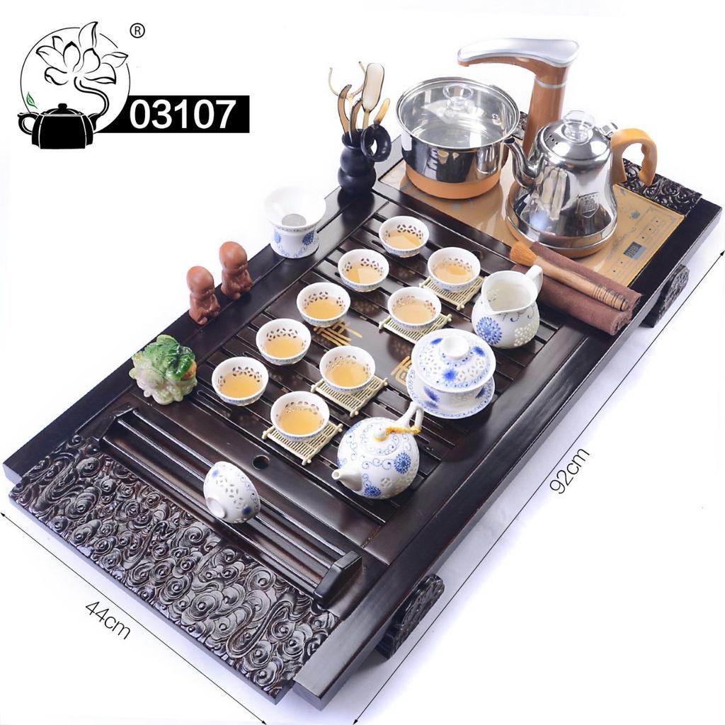Bàn trà điện mã 031 gỗ sồi - bàn trà điện thông minh đa năng - bảo hành 12 tháng - làm quà tặng, quà biếu lịch sự, sang trọng, ý nghĩa