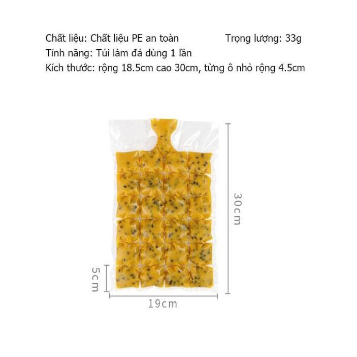 Bộ 10 Túi Làm Đá Làm Kem an toàn sức khỏe Cream Bag - AsiaMart