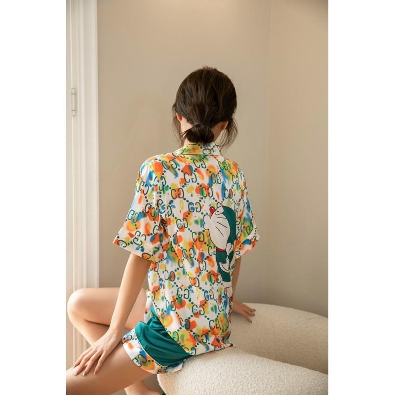 BỘ PIJAMA CỘC ĐÙI G C DOREMON LẠ XINH
