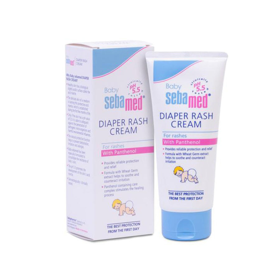 Kem Chống Hăm Tã Cho Trẻ Sơ Sinh Và Trẻ Nhỏ Baby Sebamed Diaper Rash Cream Ph5.5 Từ Đức Tuýp 50ml