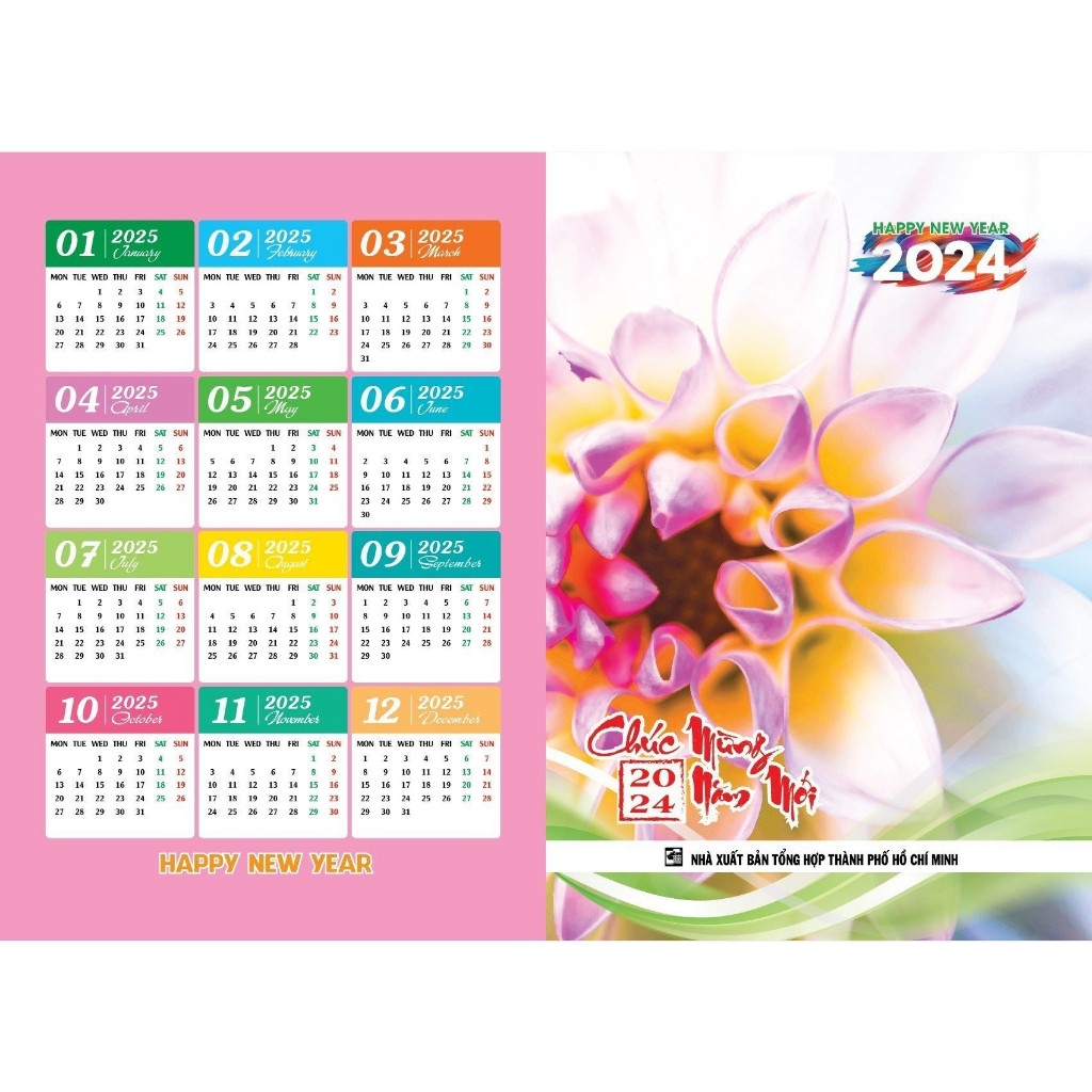 Bộ Combo 10 Lịch Túi Năm 2025 - Ất Tỵ