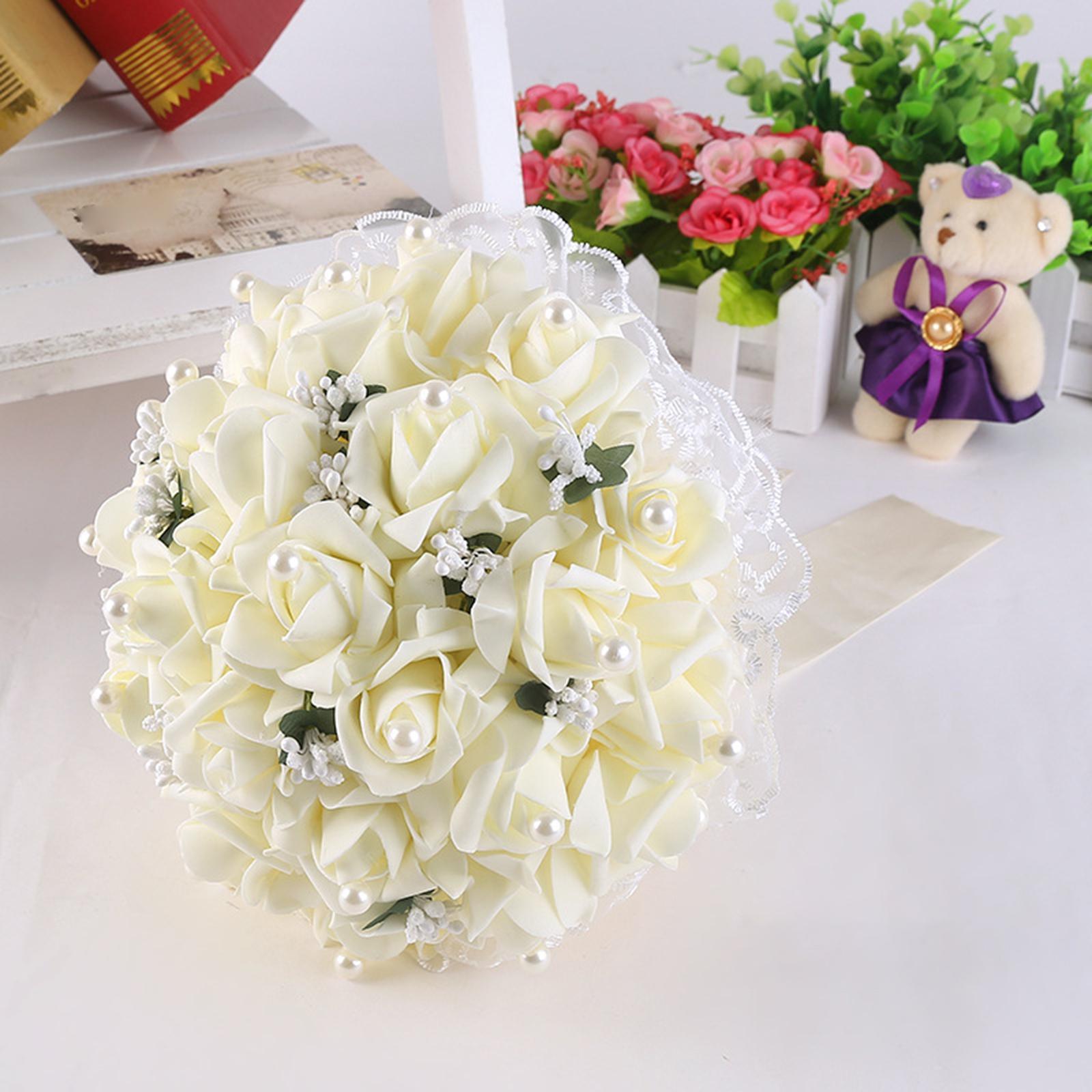 Wedding Bride Bouquets Artificial Bridal Bouquet for Valentine's Day Wedding