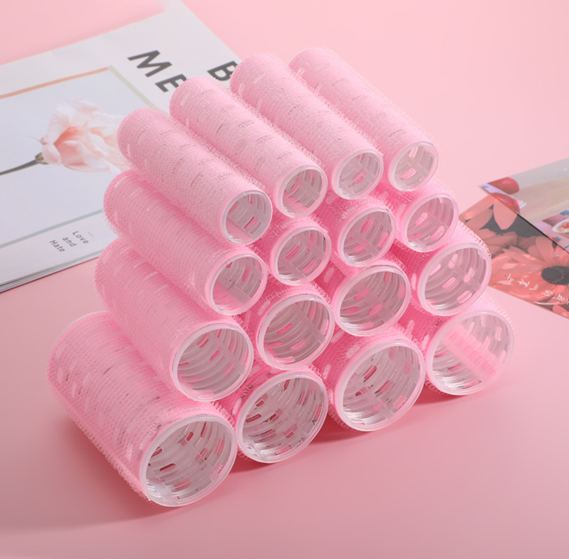 Lô cuốn tóc siêu dình không bị bung để uốn tóc mái dành cho makeup - Hity Beauty