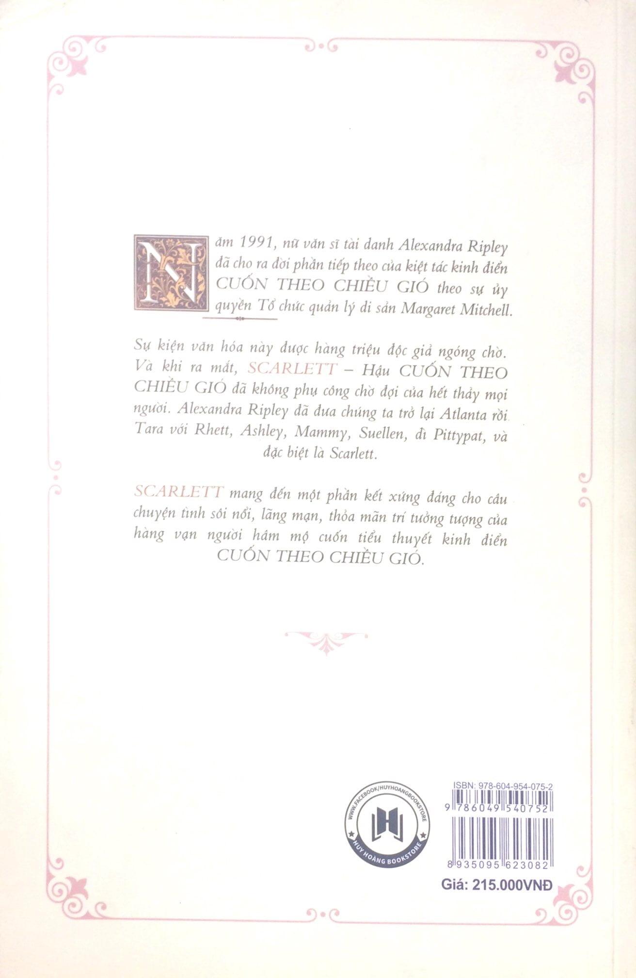 Sách Scarlett - Hậu Cuốn Theo Chiều Gió