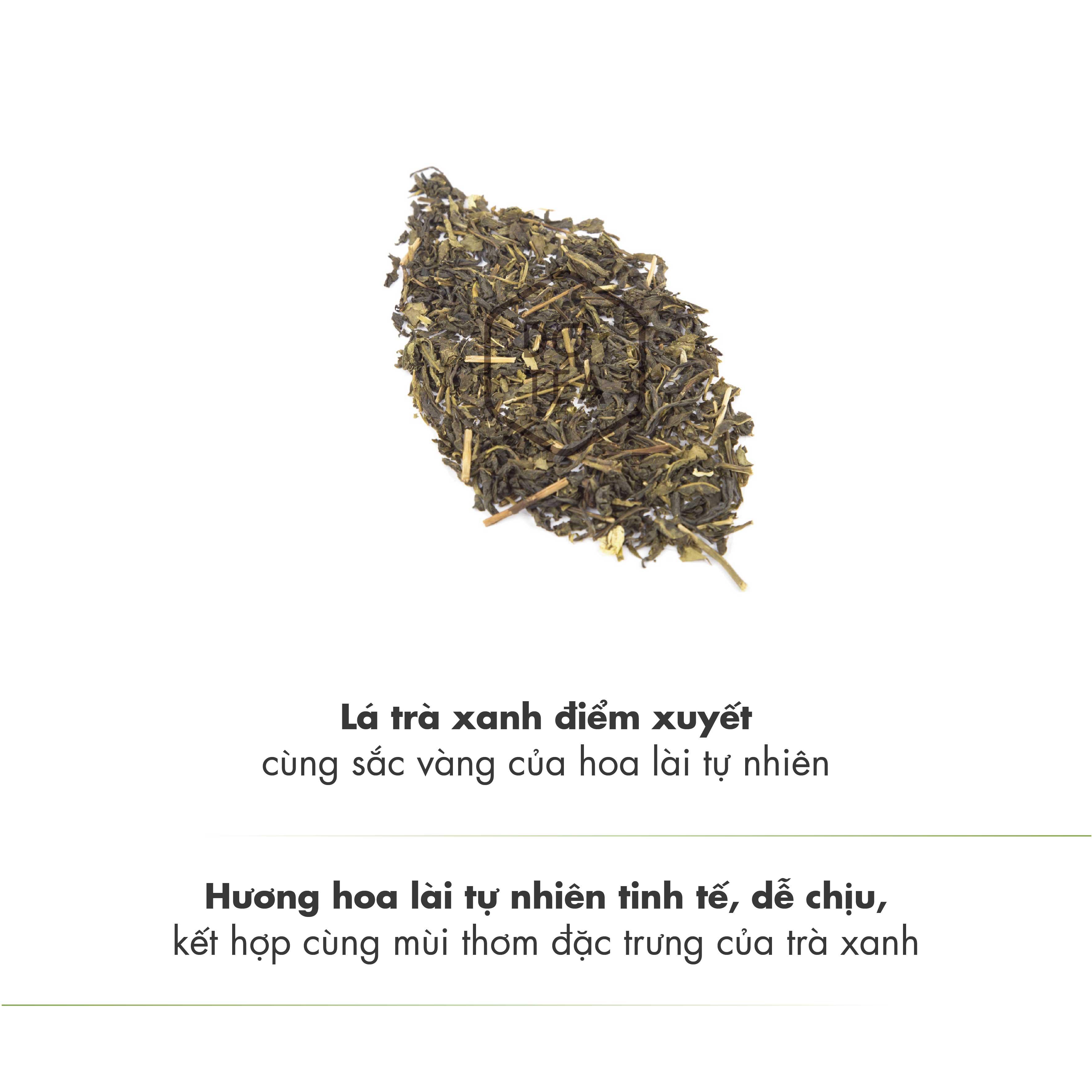 Trà Xanh Hoa Lài Gói 500g - 100g