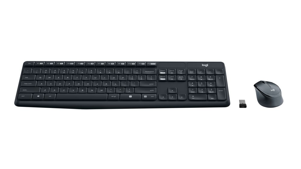 Bộ Bàn Phím Và Chuột Không Dây Logitech MK315 Silent giảm 99% tiếng ồn - Hàng chính hãng