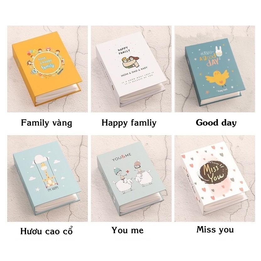 Album ảnh 8x10 chứa 200 ảnh bìa giấy cứng hoạt hình siêu xinh binder đựng card