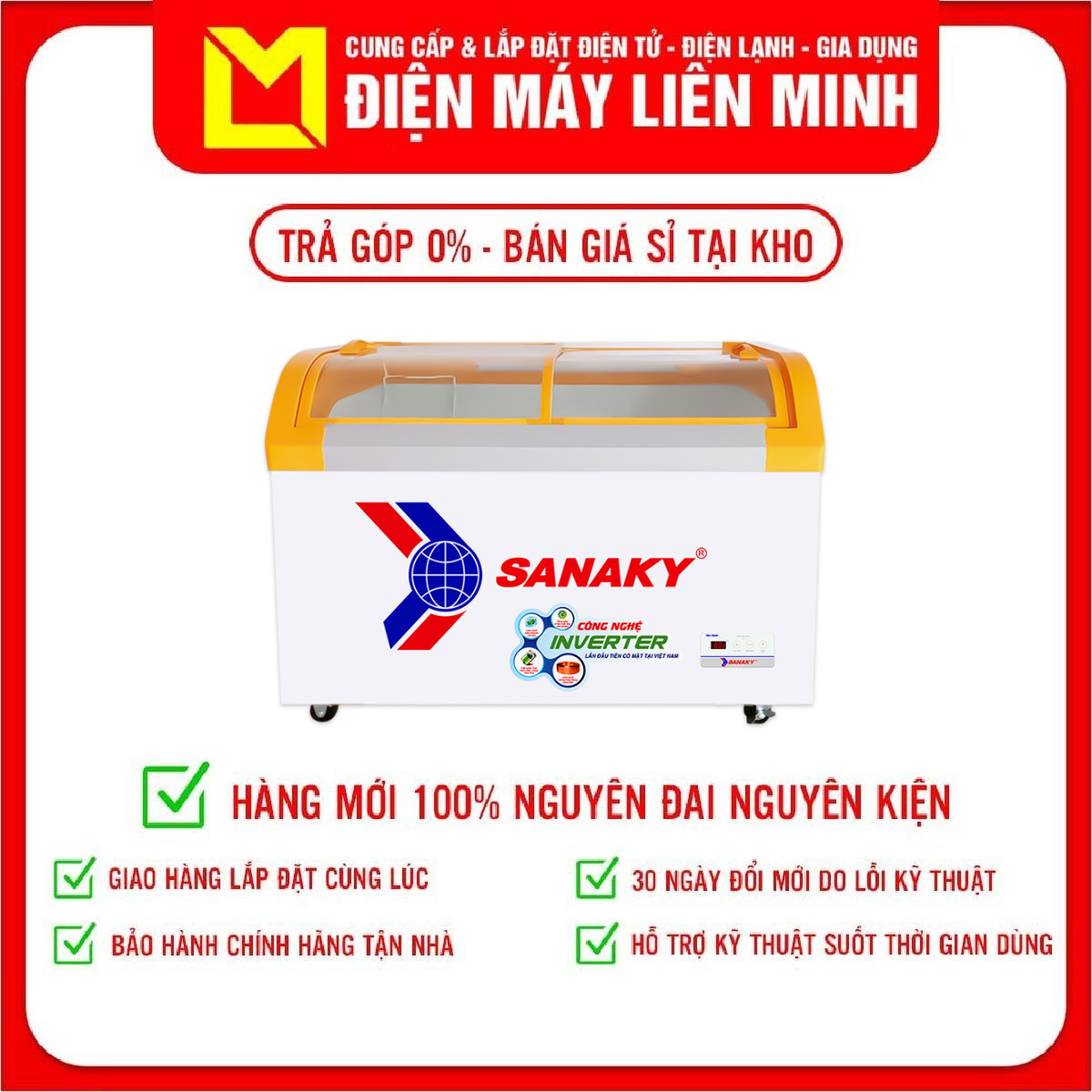 Tủ đông Sanaky VH-4899K3B 350 lít - Hàng chính hãng (chỉ giao HCM)