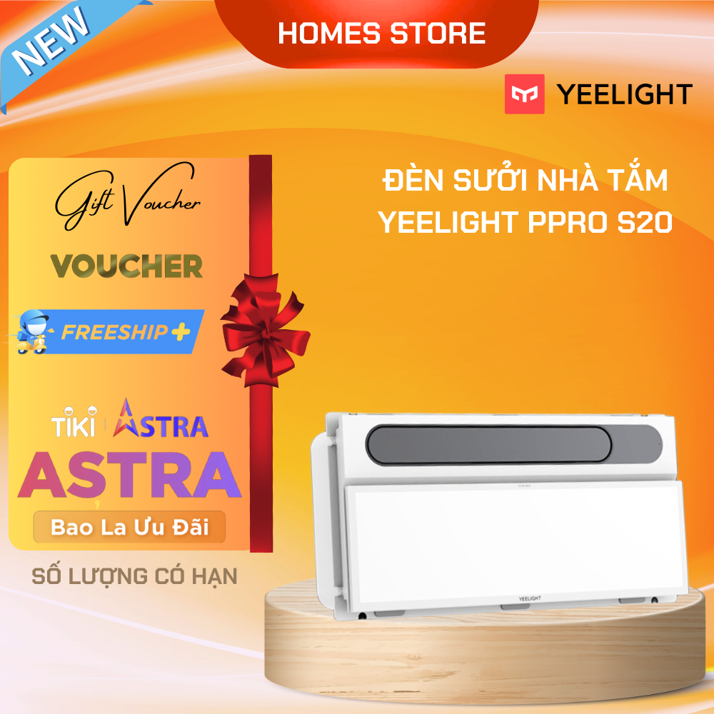 Máy Sưởi Nhà Tắm, Đèn Sưởi Nhà Tắm Yeelight Pro S20 YLYYB-0010 Điều Khiển App Mihome Tuổi Thọ Tới 10 Năm Với Công Suất 2820 W - Hàng Chính Hãng
