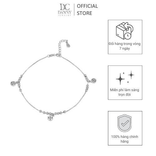 Lắc Chân Danny Jewelry Bạc 925 Xi Rhodium Hoạ tiết LACY134