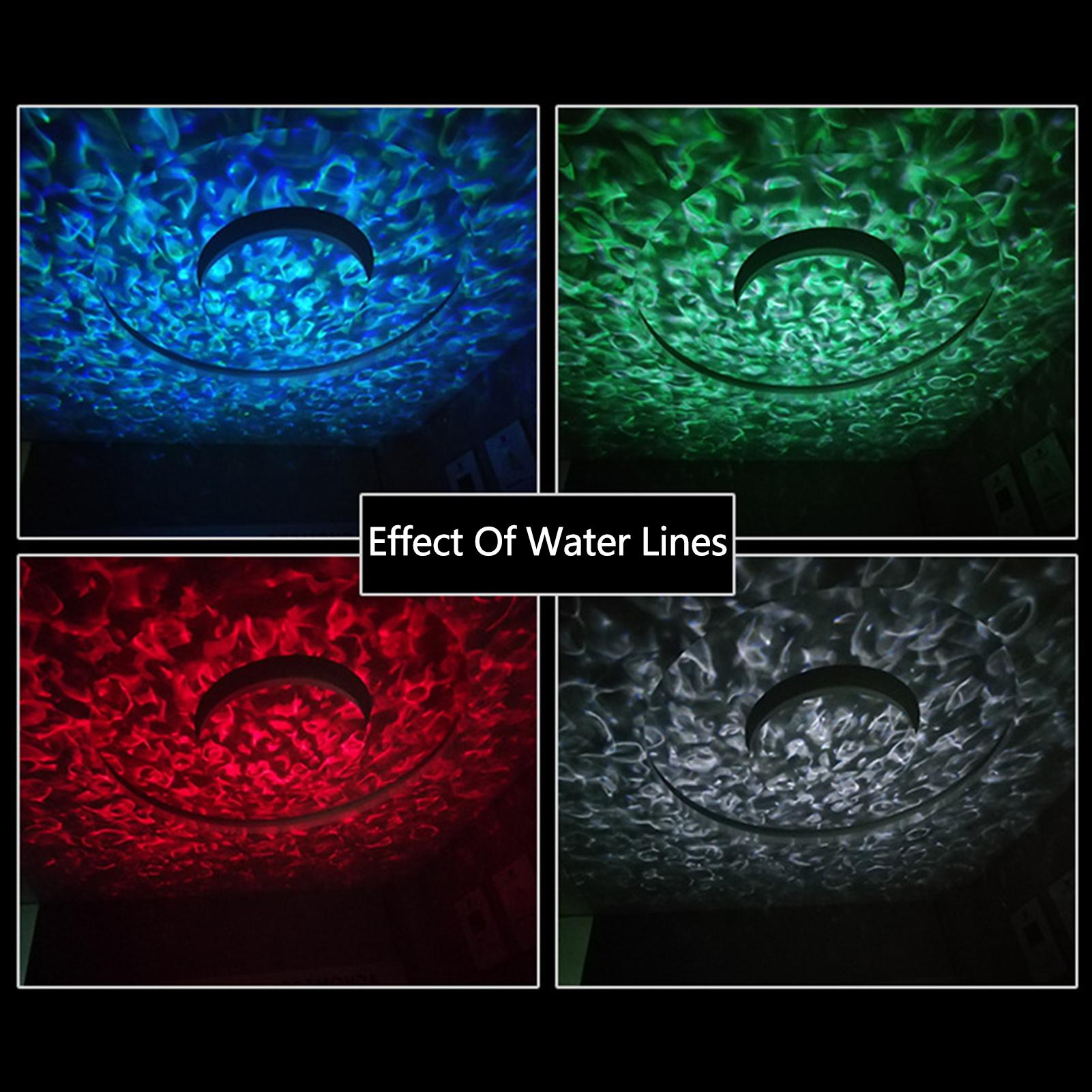 Projection Lamp New Style Child Fantasy Star Light Projector Music Atmosphere Rotate Water Pattern Projection Lamp