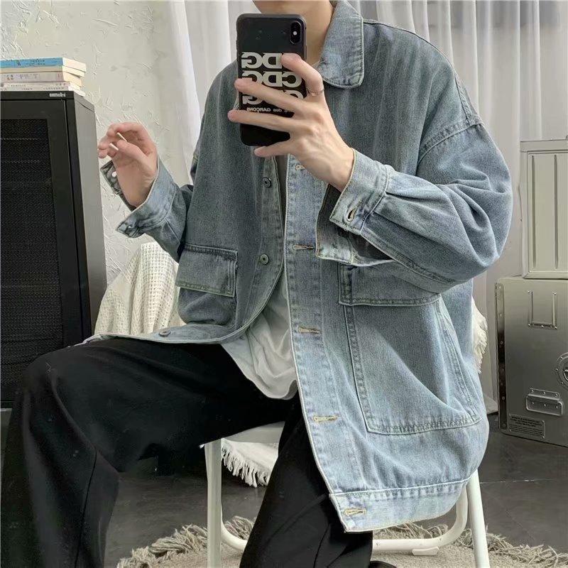 Áo Khoác Denim Tay Dài Thời Trang Dành Cho Nam